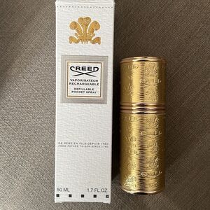 Creed Deluxe Atomizer, Gold with Gold Trim 1.7 oz. New